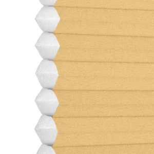 Dubbelplissé gul 75306