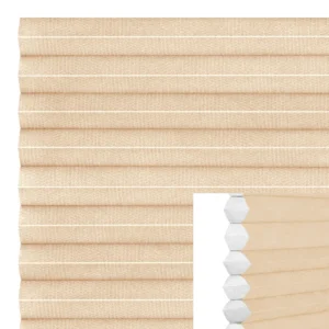 Dubbel plisséväv Beige MT0150