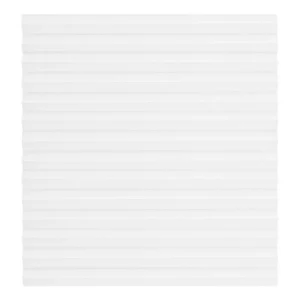 Plisséväv genomsikt Vit MTLUM0204