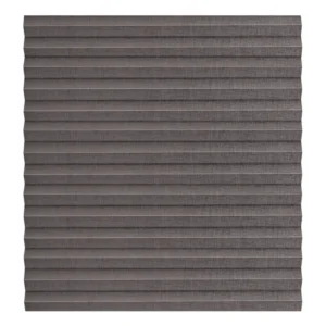 Plisséväv genomsikt Svart MTLUM1510