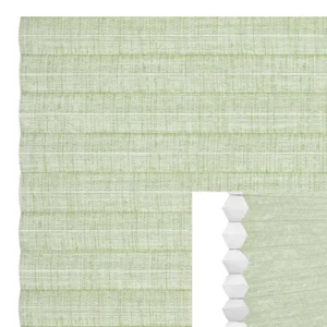 Dubbel plisséväv Gröngrå melerad MTYM3623