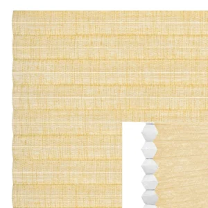 Dubbel plisséväv Gulgrå melerad MTYM3935