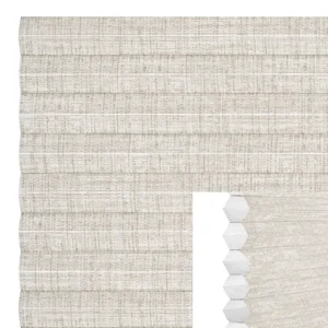 Dubbelplissé Natur melerad MTYM4309