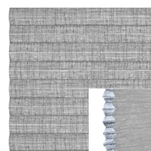 Dubbel plisséväv Mörkgrå melerad MTYMBO1831