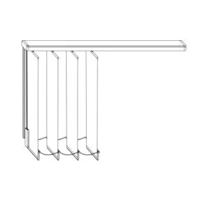 Lamellpaket och reglage på vänster sida. A-1