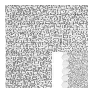 Dubbelplissé med mönster i väven MTTR7131