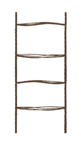 Stegsnören och reglagelina i walnut