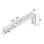 Väggkonsoler, 150mm-200mm