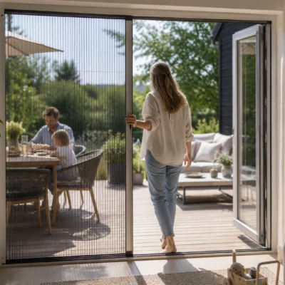 Måttbeställt insektsnät för dörr